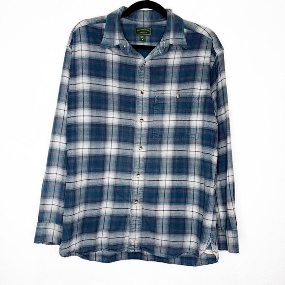 Filson Seattle Plaid Button Up Work Shirt Pocket Flannel Men’s Medium Twill - Picture 1 of 10